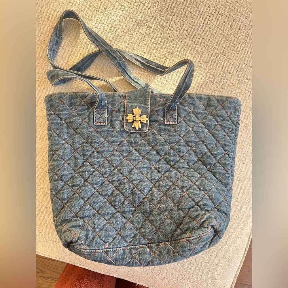 COPY - Patricia Nash denim tote gently used